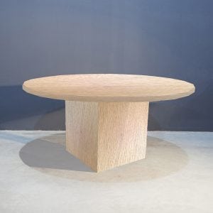 Robuust ronde eettafel met kolompoot Kaal | Concept Table