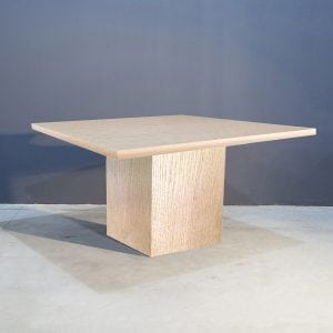 Robuust vierkante eettafel met kolompoot Kaal | Concept Table