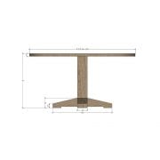 Stoere massief eiken ronde tafel | Concept Table