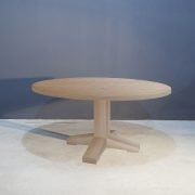 Stoere massief eiken ronde tafel Kaal | Concept Table