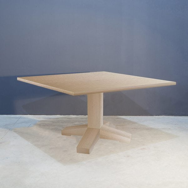 Stoere massief eiken vierkante tafel Kaal | Concept Table