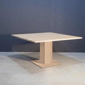 Vierkante eikenhouten eettafel Kaal | Concept Table